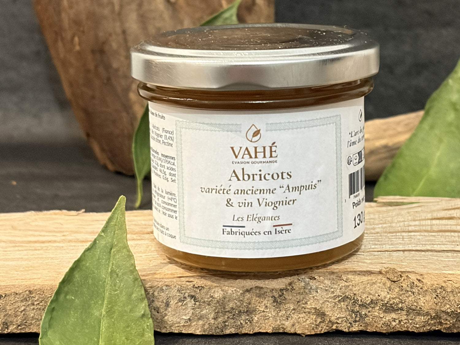 Abricots, variété ancienne "Ampuis", vin viognier d'Ardèche