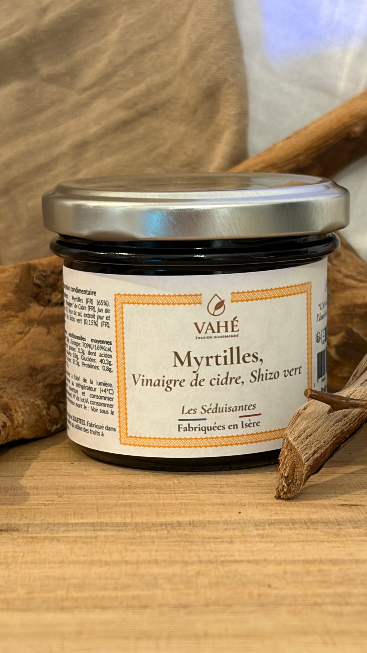 Myrtille, vinaigre de cidre & shizo vert ... Un condiment raffiné aux accents fruités et végétaux