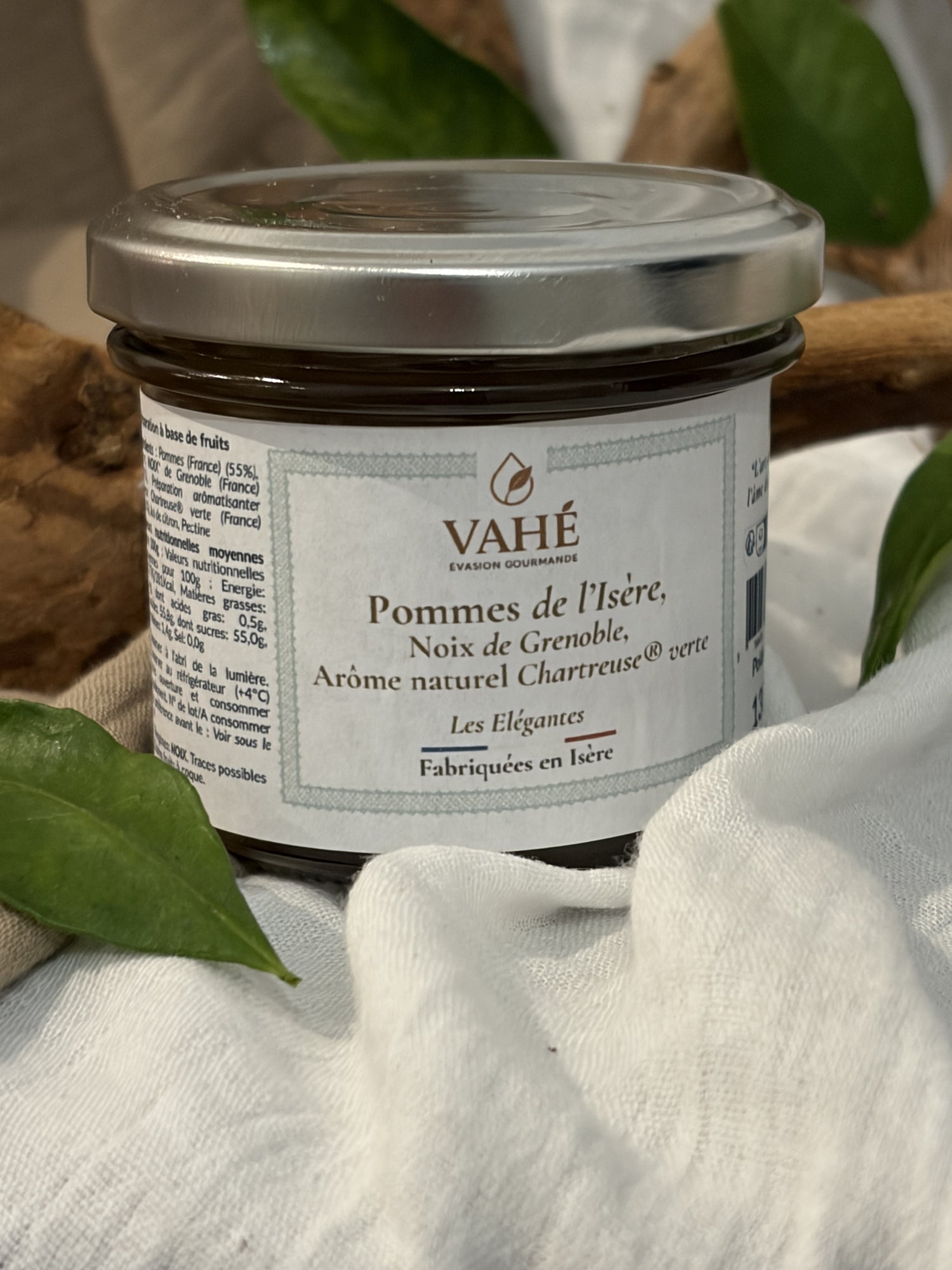 Pommes de l’Isère, noix AOP de Grenoble et arôme naturel de chartreuse ® verte