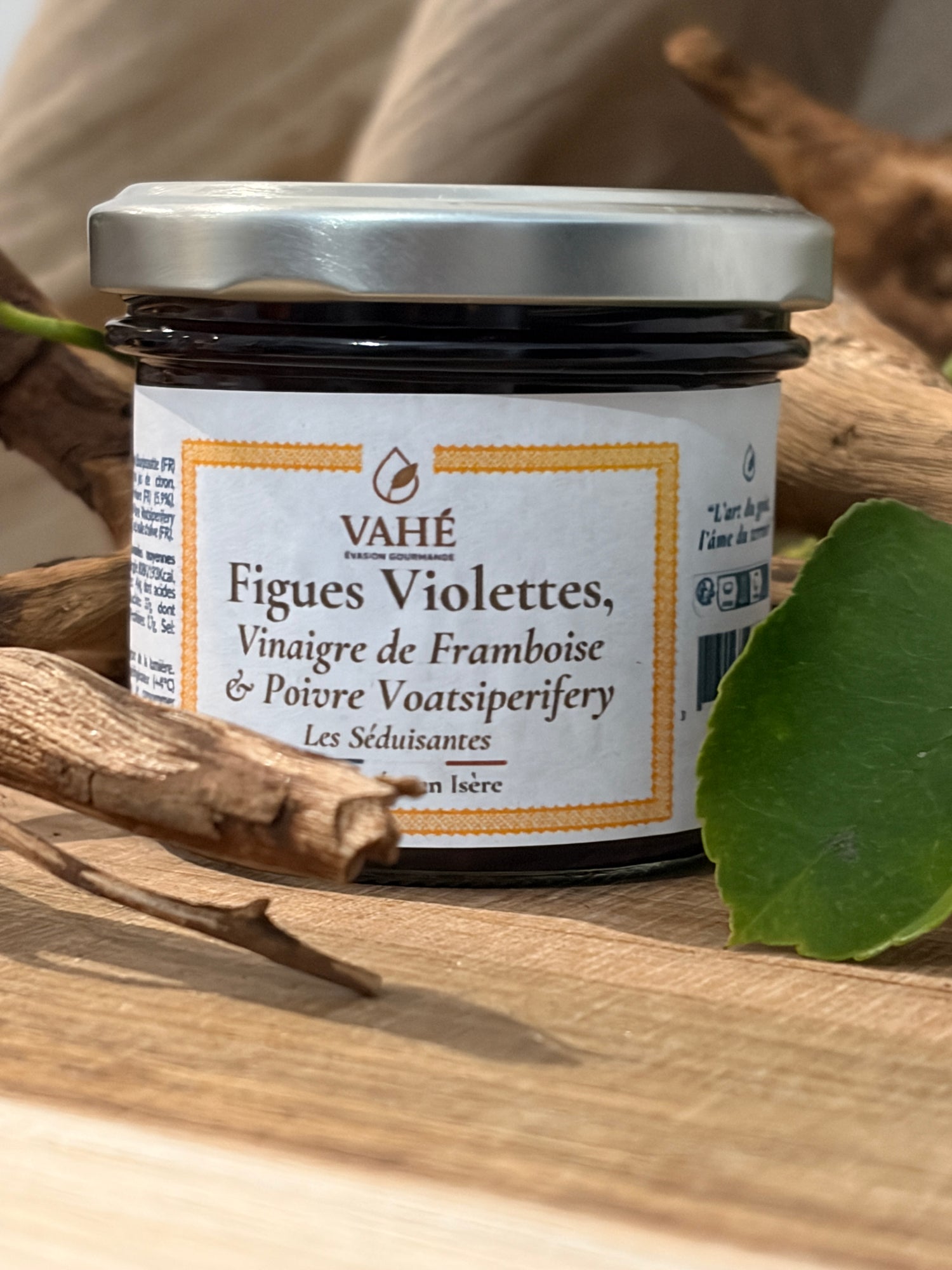 Figues violettes, vinaigre de Framboise, Poivre de Voatsiperifery